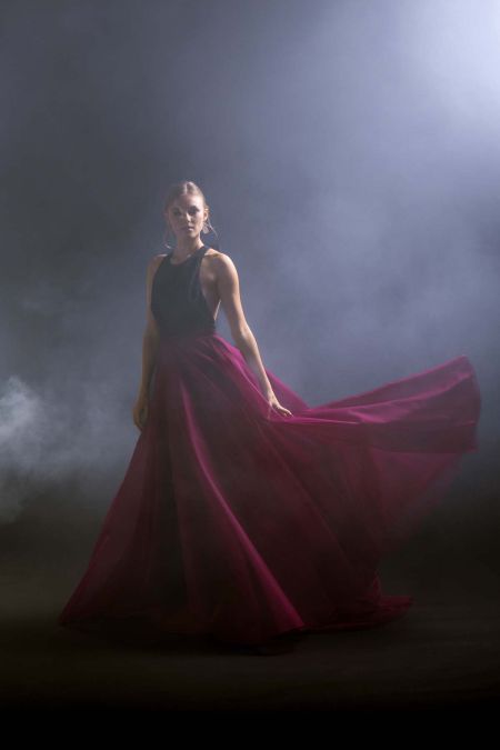 FUCHSIA Abendkleid & STORM Überrock