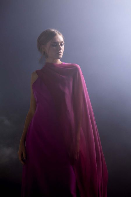 FUCHSIA Abendkleid & MIMOSA Cape